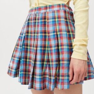 486- Urban Outfitters NWOT Multicolor Plaid Mini-Skirt Size Medium Cotton